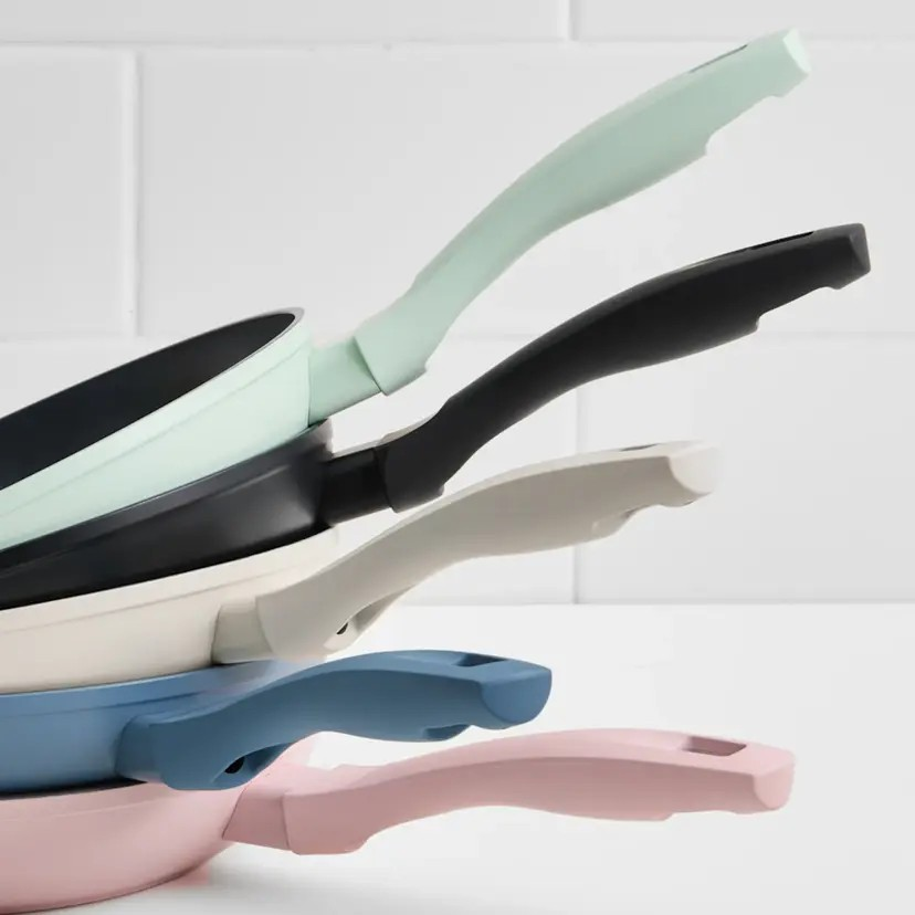 Wolstead Stonetek Ultra 3pc Frypan Set Dusty Pink