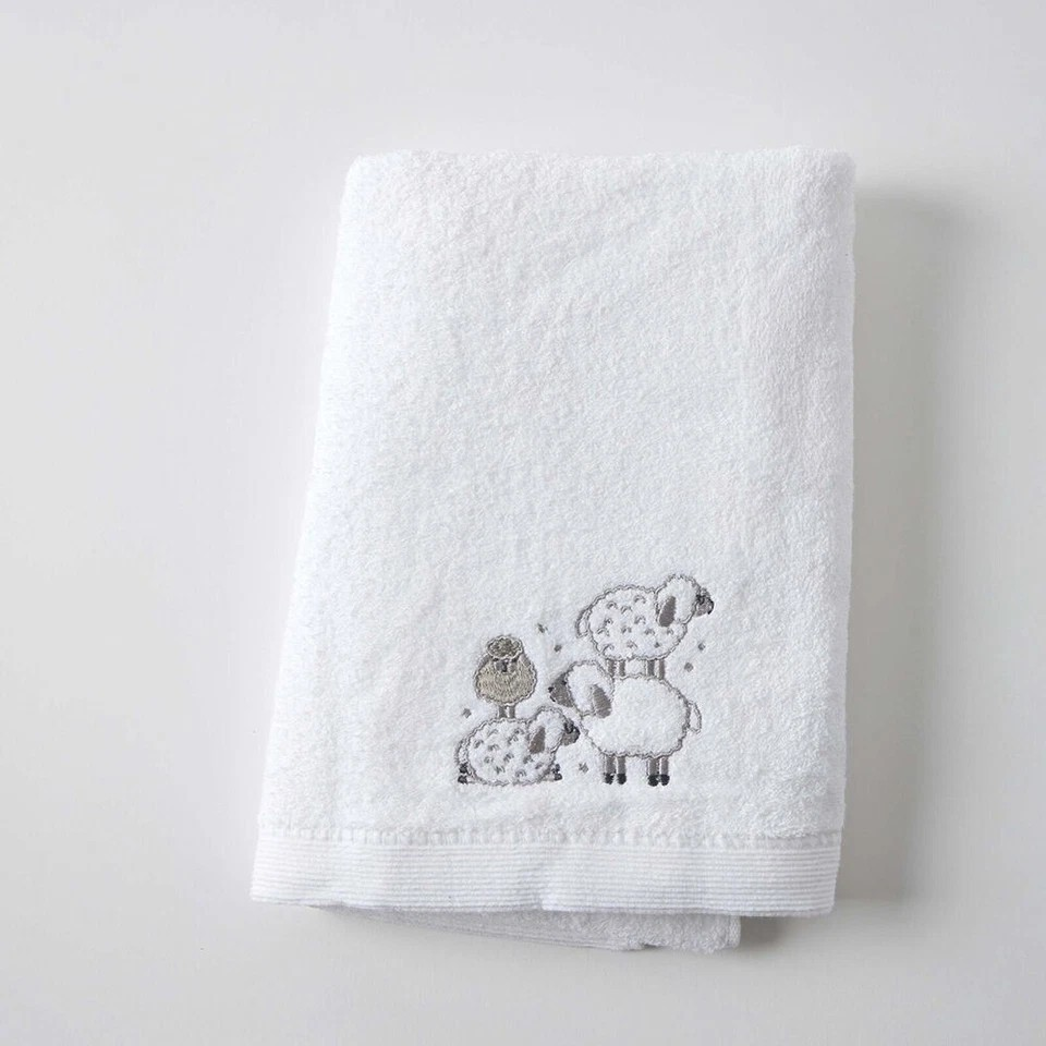 Jiggle & Giggle 3Pc Set | Sheep Plush Towel Blanket Hamper | Gift Set Grey