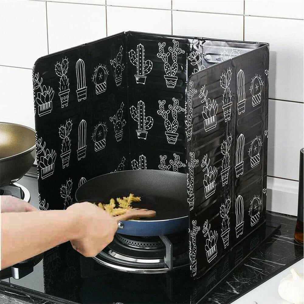 Kitchen Cooking Splash Guard | Frying Pasta Sauce Curry Anti Splatter Screen Shield | Oil Grease Splatter