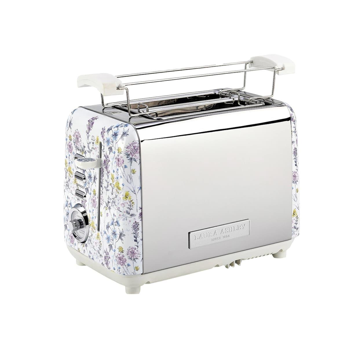 Laura Ashley Toaster | Electric 2-slice Toasting Bread Stainless steel | Vintage Retro