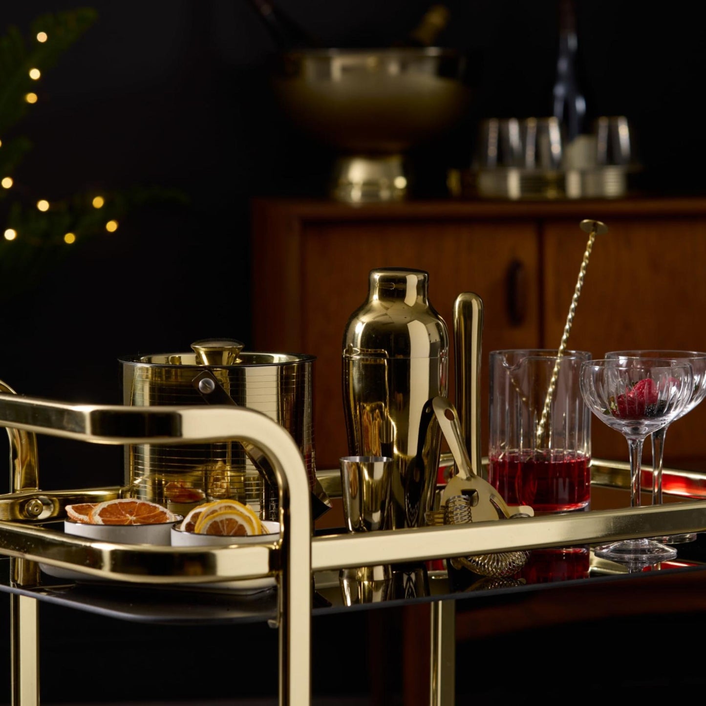 Salisbury & Co Manhattan Cocktail Set | Strainer | Jigger | Cocktail Shaker | Mobile Bar