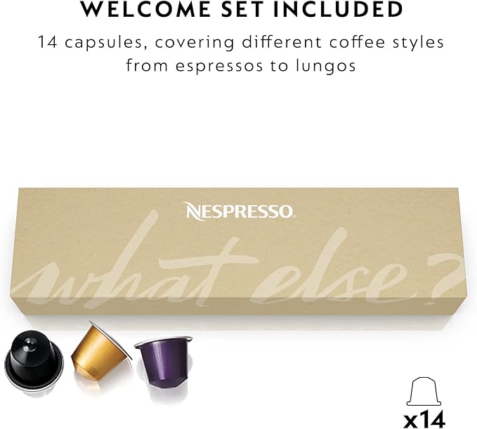 Nespresso De'Longhi Automatic Coffee Maker 1150W | Single-Serve Capsule Espresso Machine | Compact Design | 19 Bar Pressure