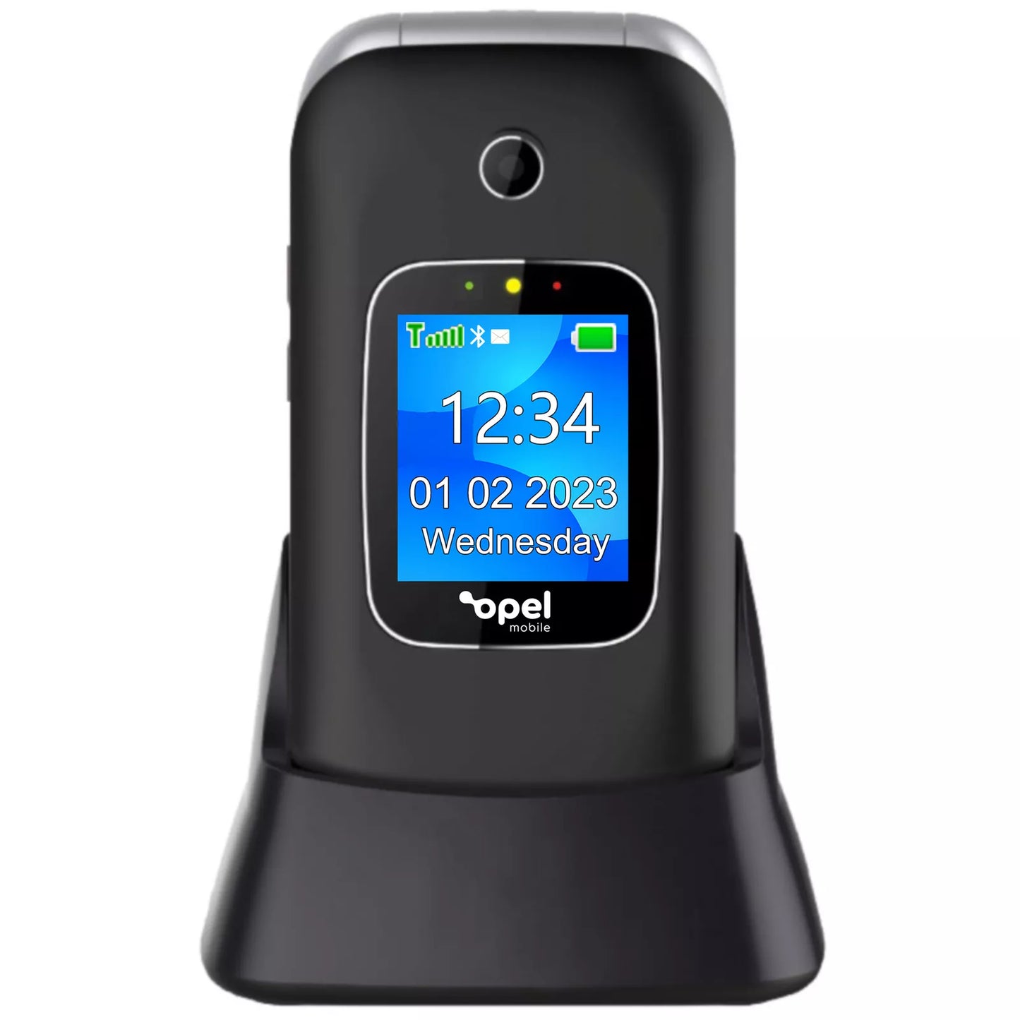 OPEL Flip Phone 4G Unlocked | FM Radio SOS Emergency Button Flashlight Alarm Hearing Aid Compatible