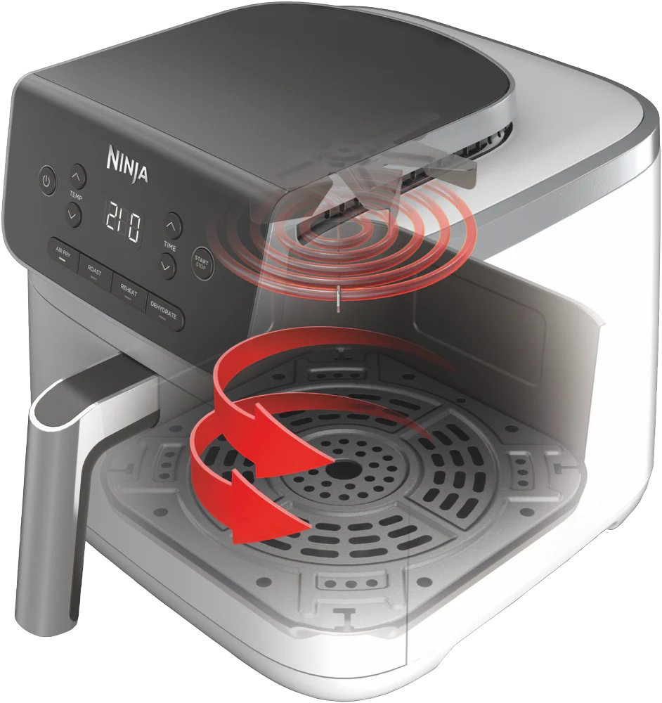 Ninja Air Fryer 4.7L Airfrying Machine | Electric Kitchen Appliance Cooker | 4 Cooking Functions: Air Fry, Roast, Reheat and Dehydrate