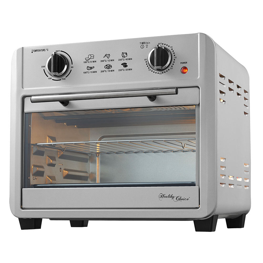 Healthy Choice 23L Air Fryer Convection Oven | 1700W - Electric Countertop Fryer with Accessories | Temperature Controls | Preset Meals