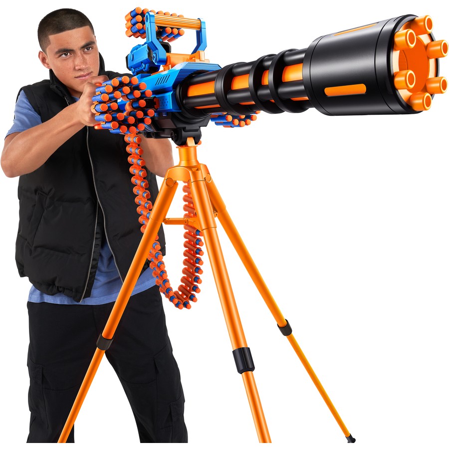 XSHOT Insanity Motorised Kids Children Blaster Soft Bullet Toy Gun (200 Darts) by ZURU | Air Pocket Technology | Foam Darts Shooter Indoor Outdoor
