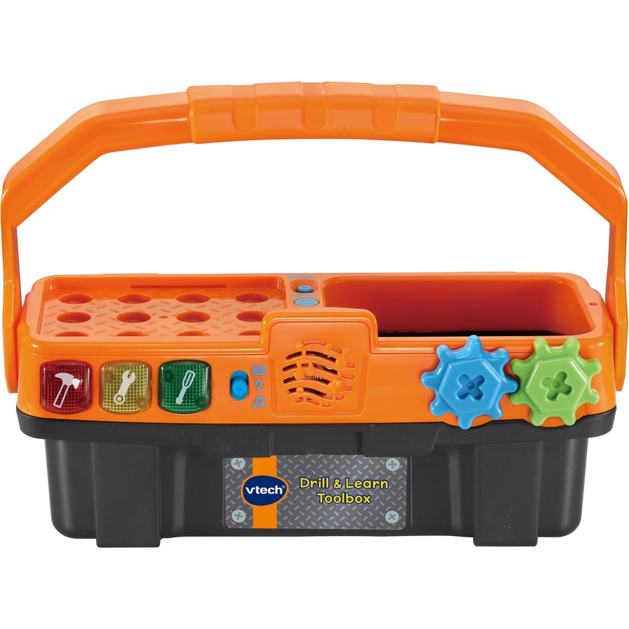 VTech Pretend Kids Toddler Toolbox | Electronic Learning Tool Kit | 3 Games Modes - Learning, Challenge, Music