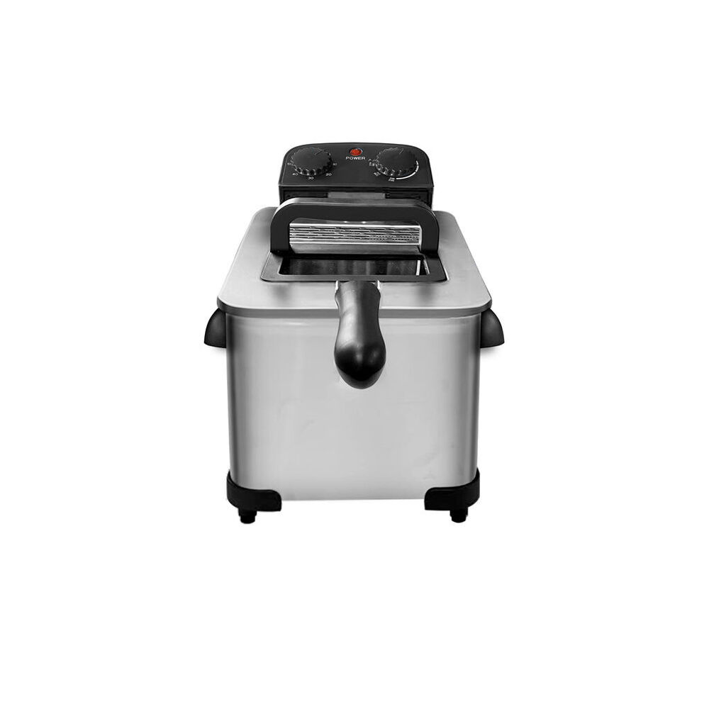 Electric Deep Fryer 3.8L | Lenoxx Deep Fat Fryer | Timer & Temperature Control Knob