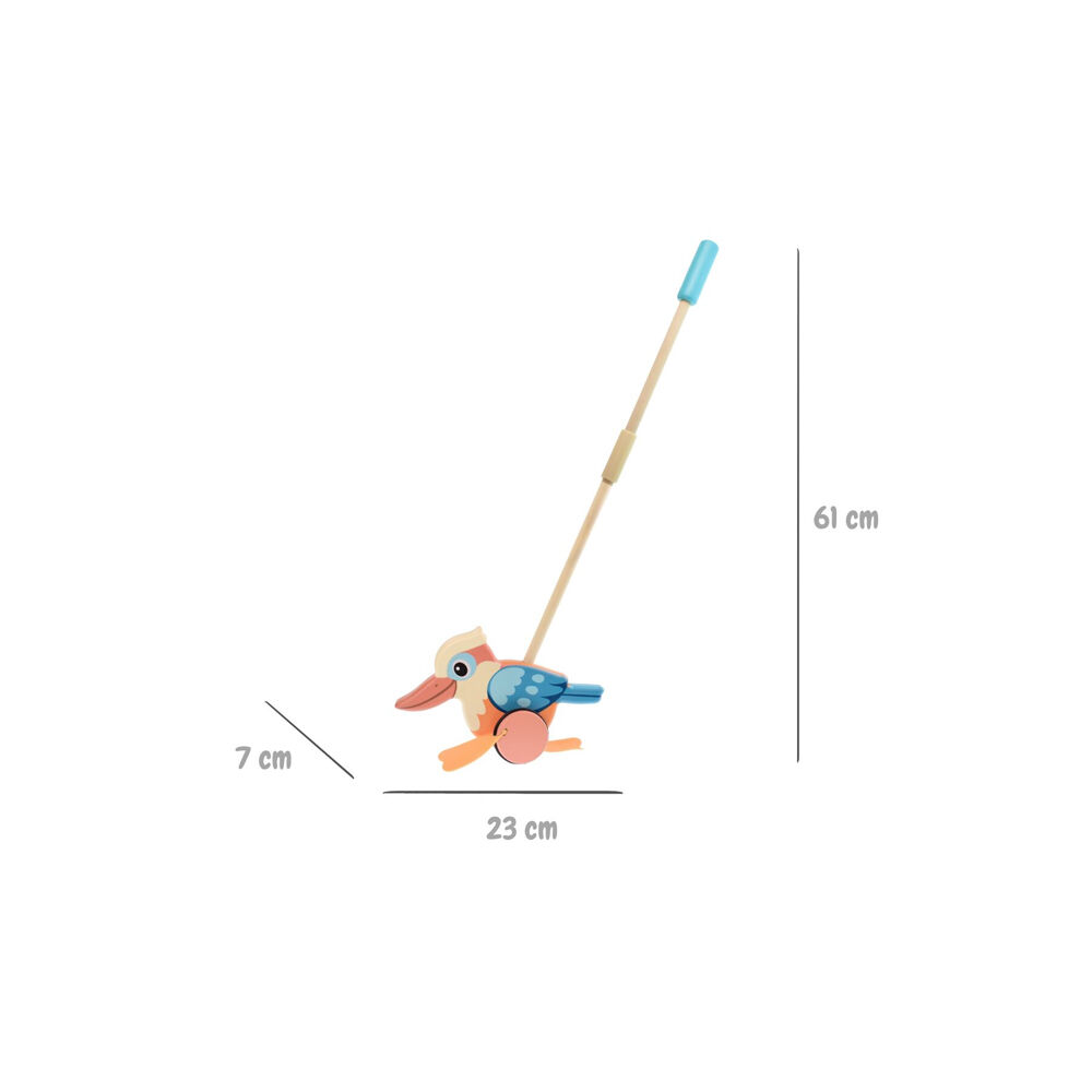 Koala Dream | Wooden Push | Along Kookaburra Baby/Toddler Walker Toy 12m+