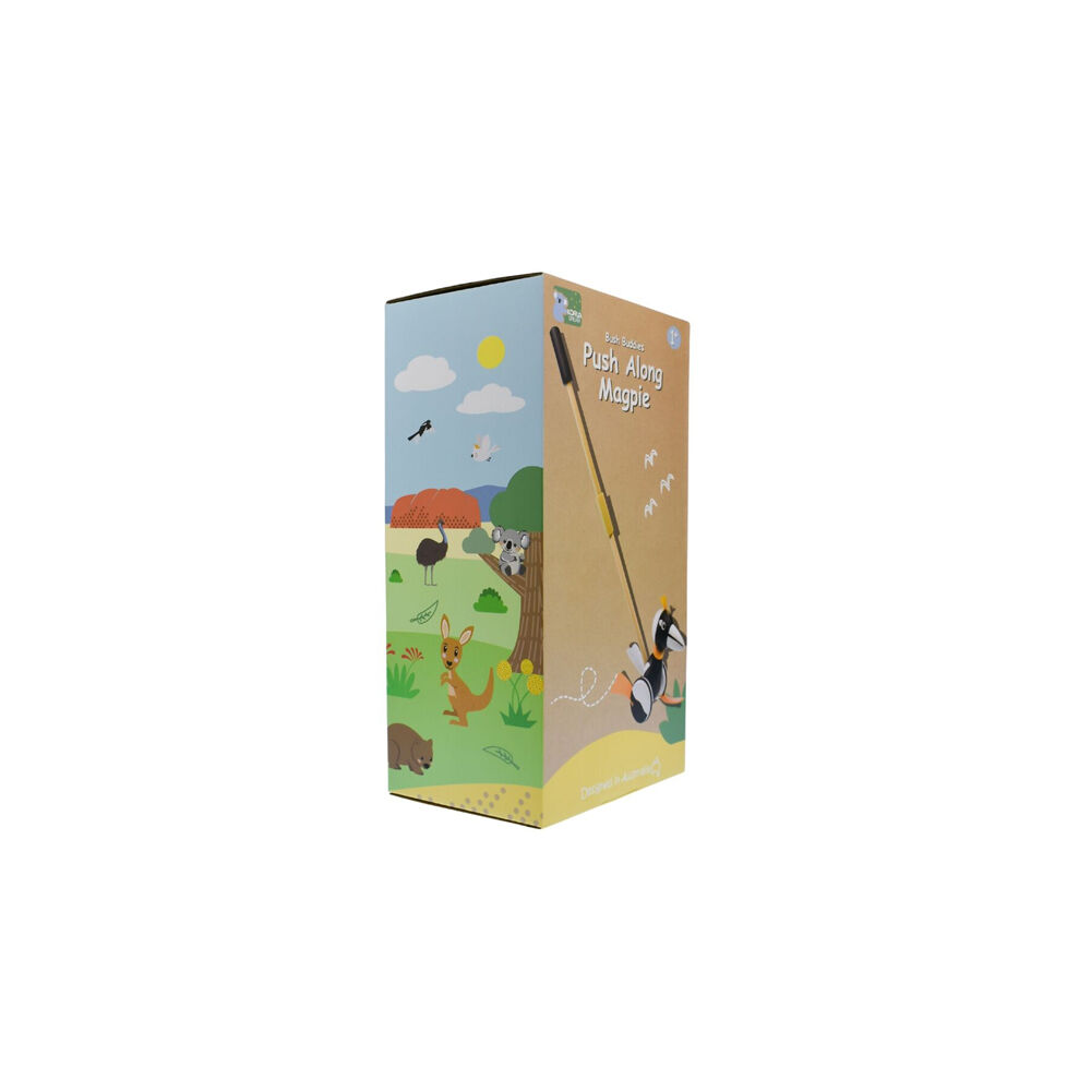 Koala Dream Magpie Push Walker | Wooden Toddler Toy for Aussie Kids (12m+)
