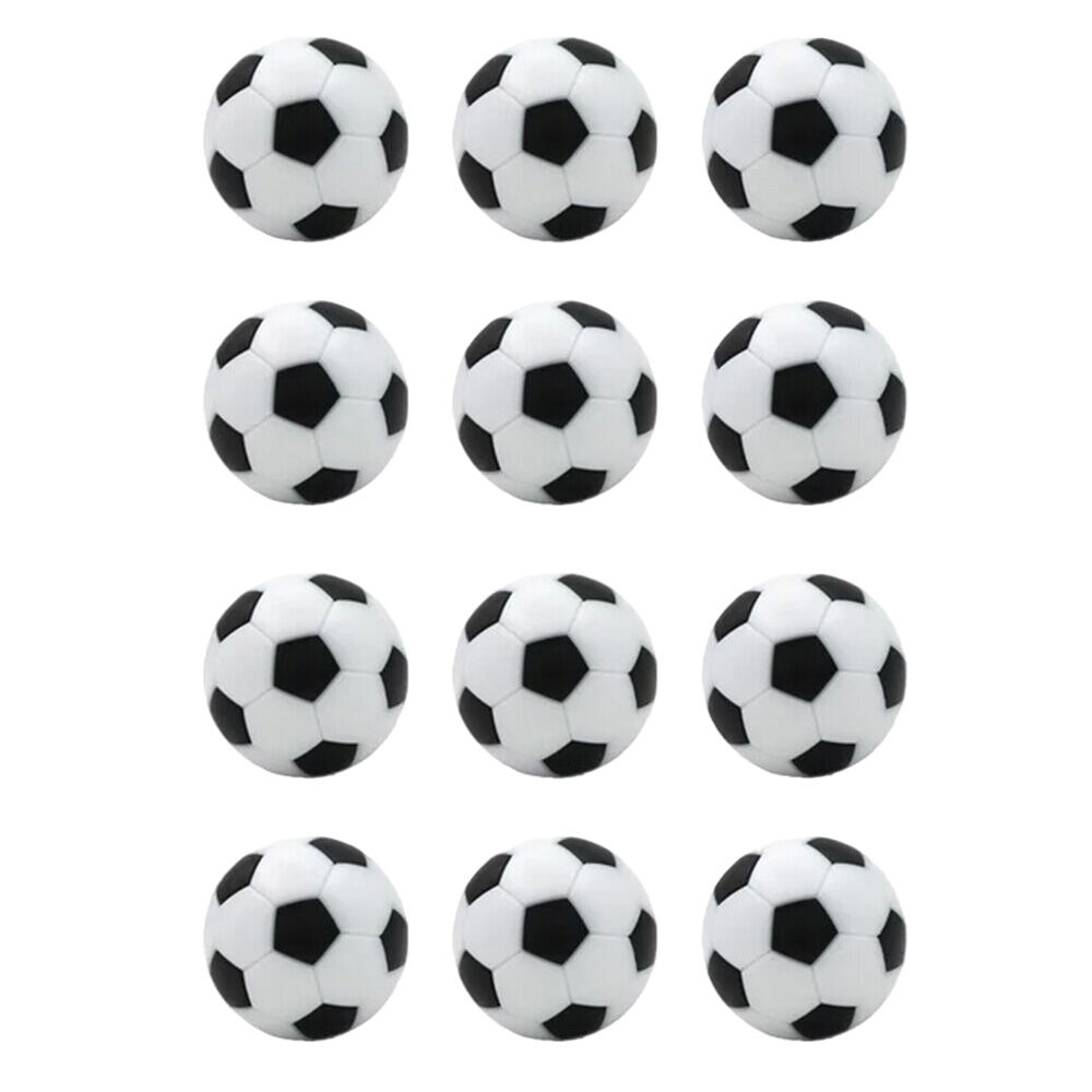 Foosball 2pk x 6pc | Table Soccer Themed Playing Balls | White/Black | Competition Balls
