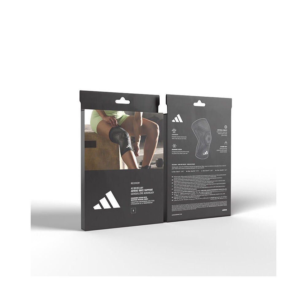 Adidas Aeroready Knee Support w/Silicone Patella Ring Breathable Fit