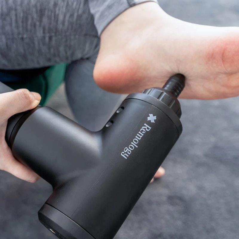 Remology Impact Therapy Massage Gun | Handheld 6 Speed Percussive Massager | Four Heads