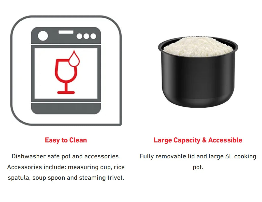 Tefal Smart Multi-Cooker 6LSous Vide Slow Cooker Curry Stew Maker 15 Presets NEW