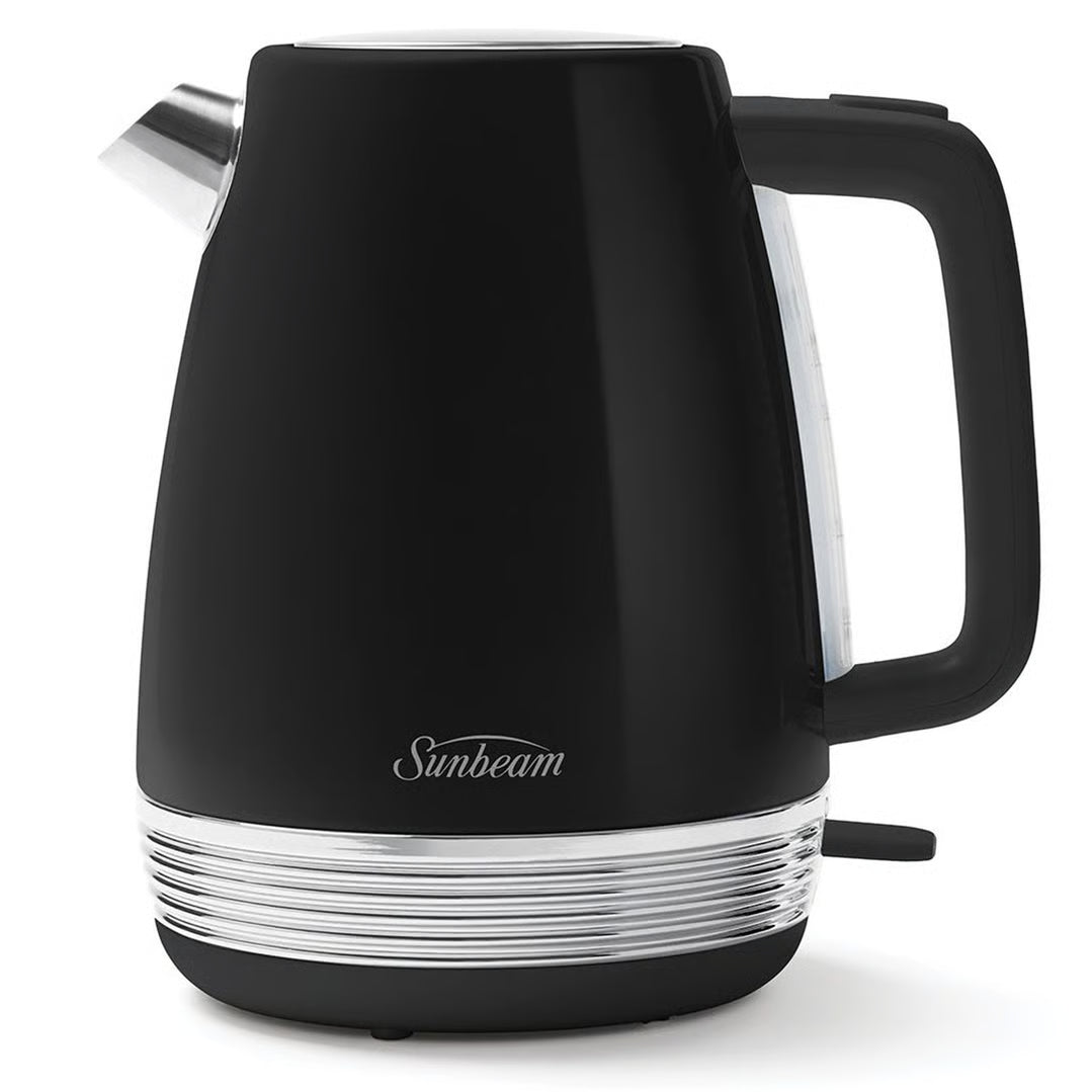 Sunbeam 1.7L Kettle and 2 Slice Bread Toaster Pack | Black Chic Breakfast Maker Machine | Kitchen Appliance Wedding Anniversary Gift