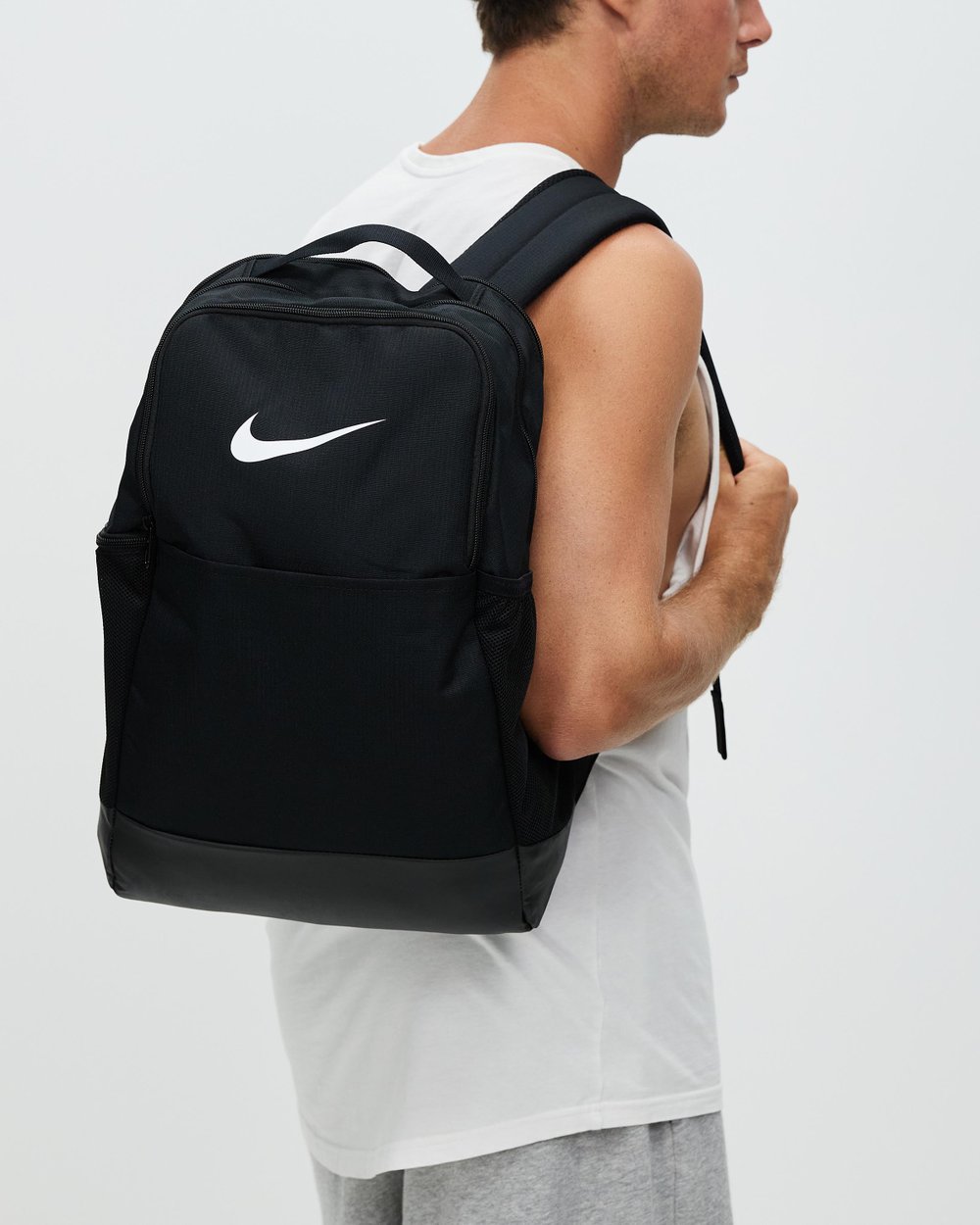 Nike 24L Training Backpack | Black Gym Sports Workout Bag Carry-On Travel Overnight Bag