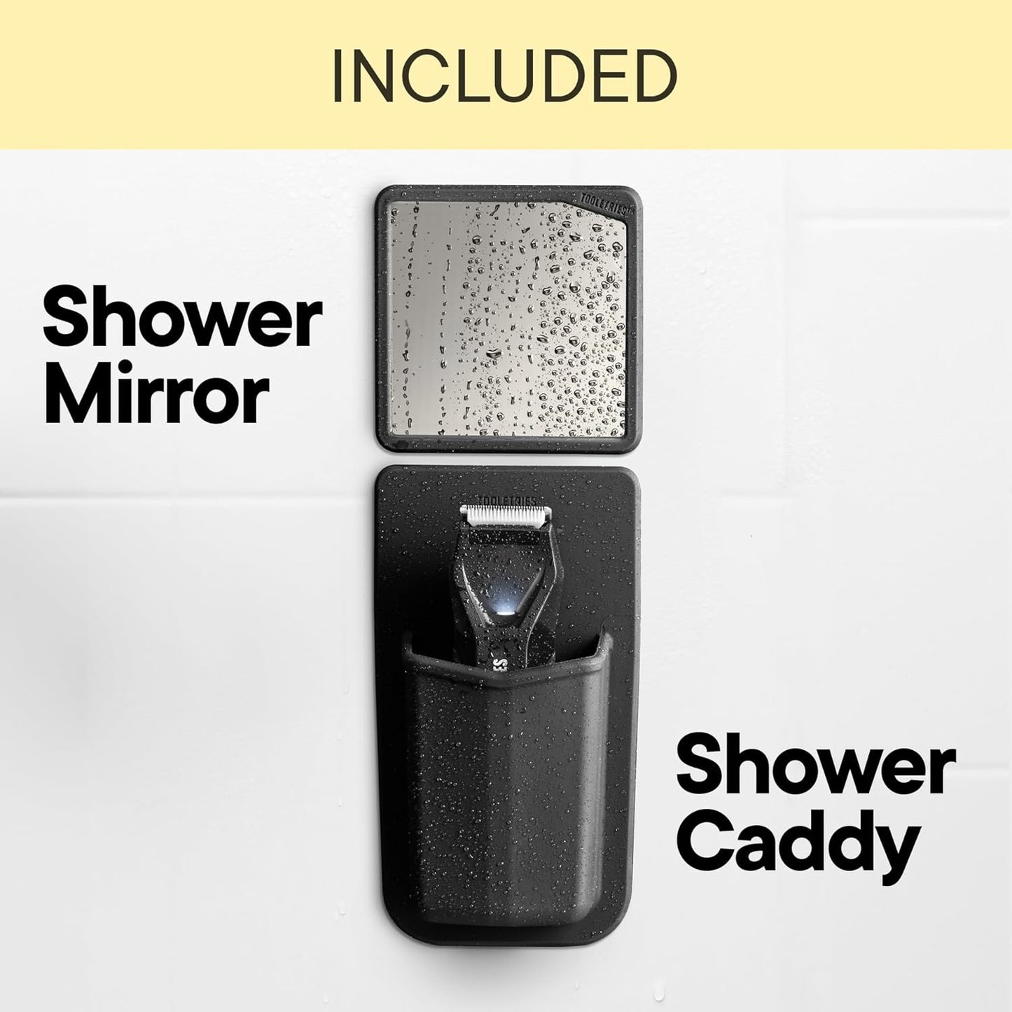 TOOLETRIES The Shearer - Electric Groin & Body Hair Trimmer | Replaceable Skin ProTech Ceramic Blade Heads | Waterproof Wet/Dry Clippers | USB-C Rechargeable | Mens Hygiene Ball Shaver
