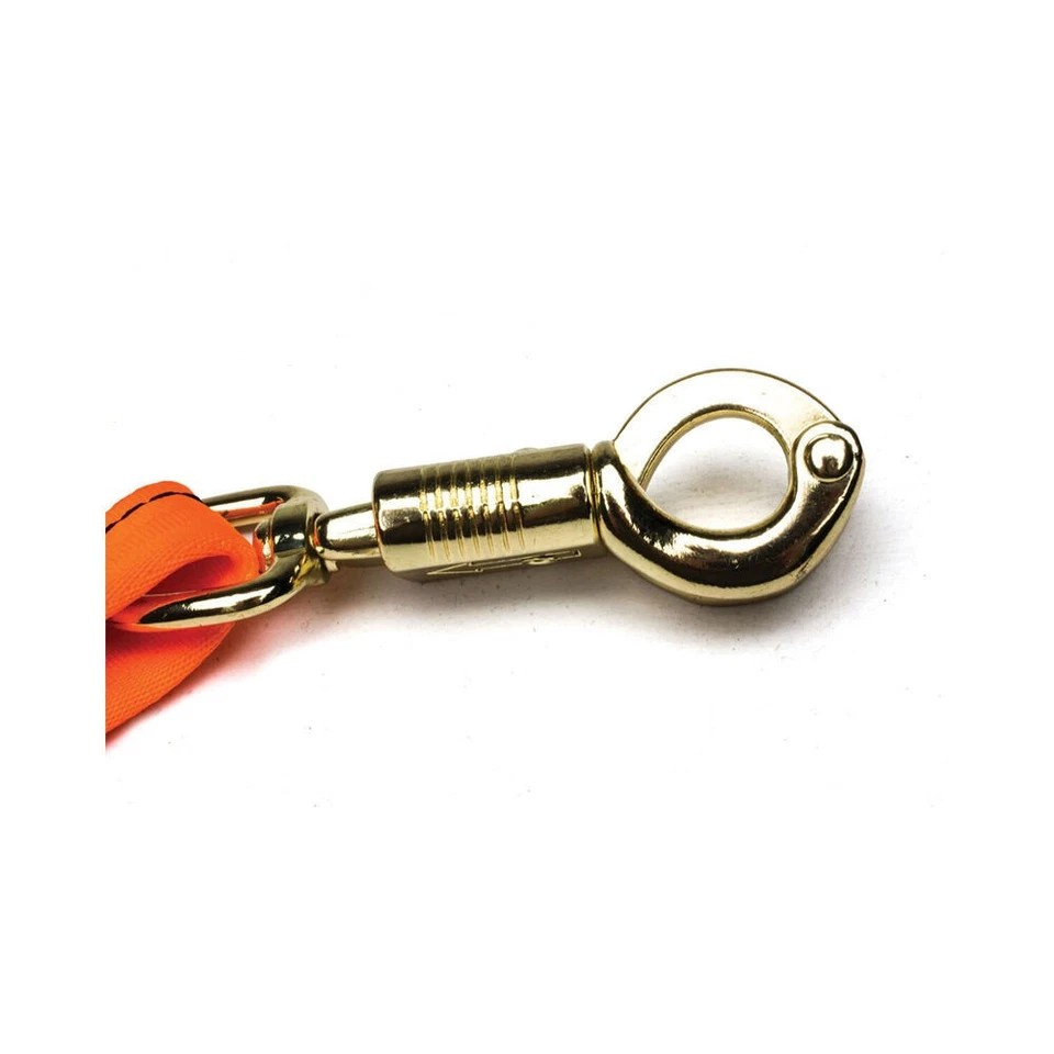 RPR Dog Action Lead | 2 Pk Clip Hook | Quick Release | Heavy Duty | 6.7x17cm Gold