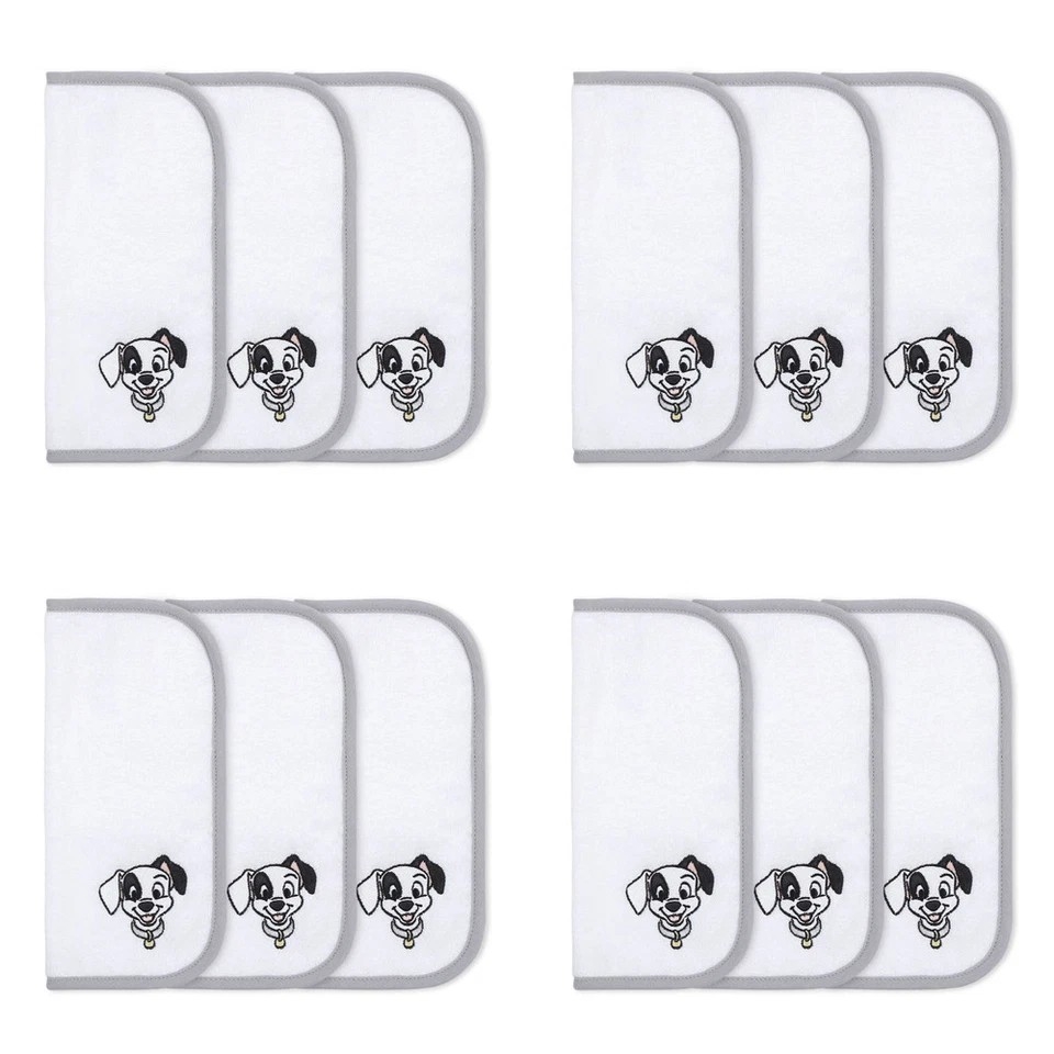 Infant Bathtime Soft Face Washers | Baby Nursery Decor 4x 3pc