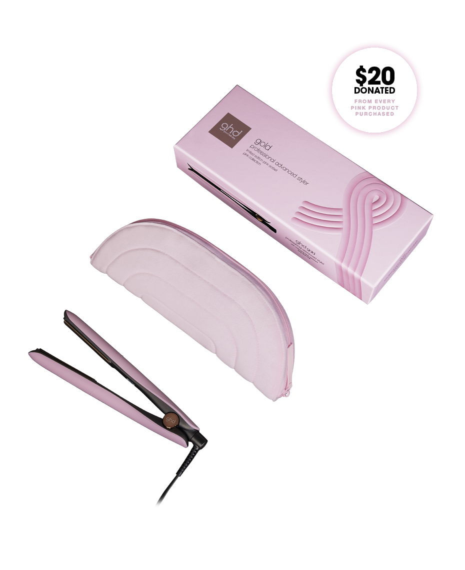 GHD gold professional hair straightener | pink sorbet - limited edition | Styling Protection | Sleek Design | Shine Enhancing Styler