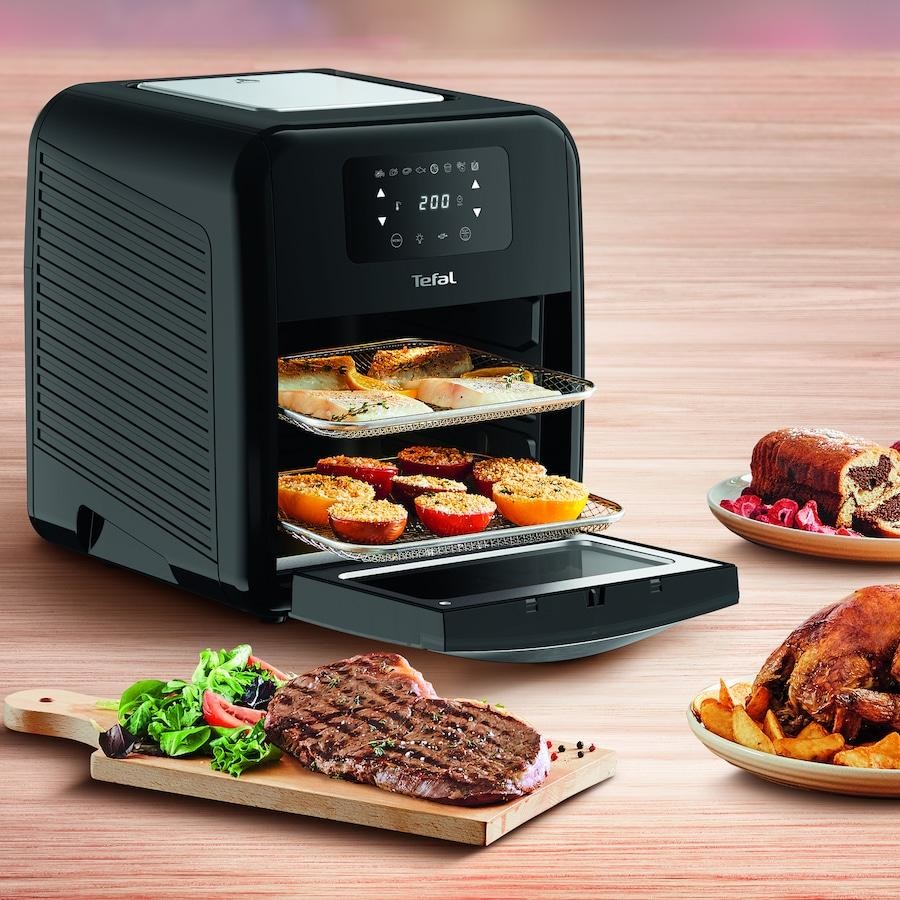 Tefal Easy Fry Oven & Grill XXL 9-in-1 Air Fryer FW5018 | 9 in 1 Technology | Rapid Air Circulation | Die Cast Aluminum | Healthy Cooking | 3 Meals at once | 11 L Capacity
