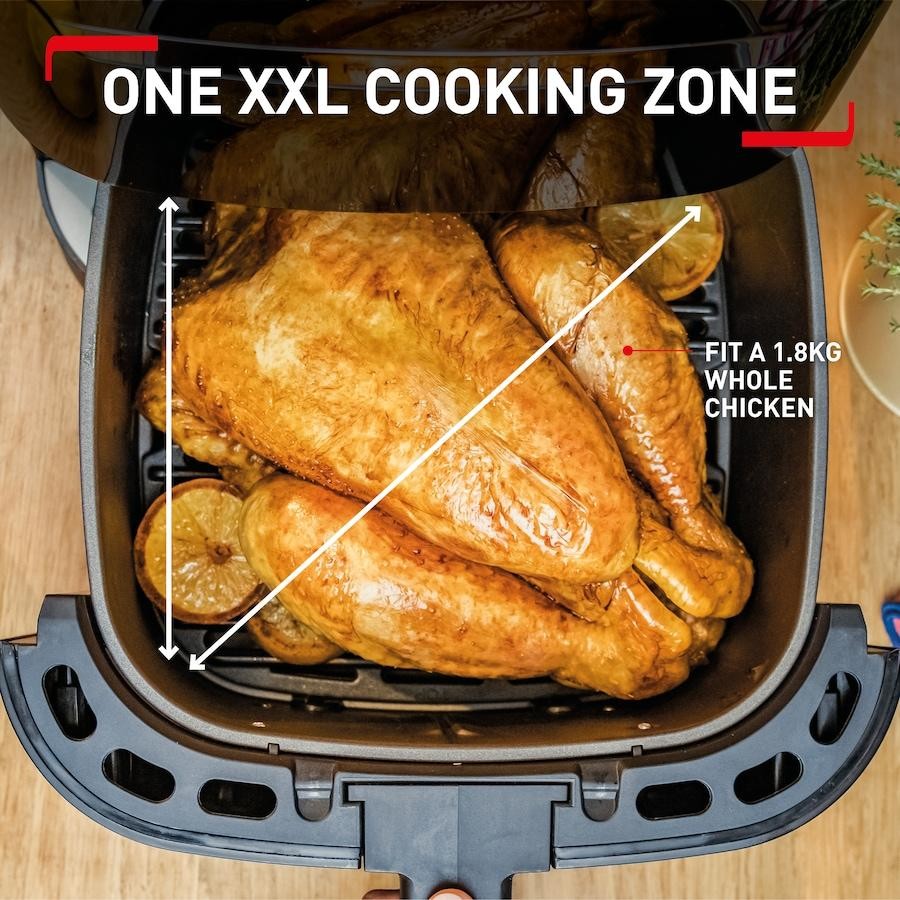 Tefal Easy Fry & Grill XXL Flexcook Air Fryer EY801D | No Preheating | 2 in 1 Airfryer and Grill | Single and Dual Cooking Zones | Precision Temperature Control | Healthy Cooking