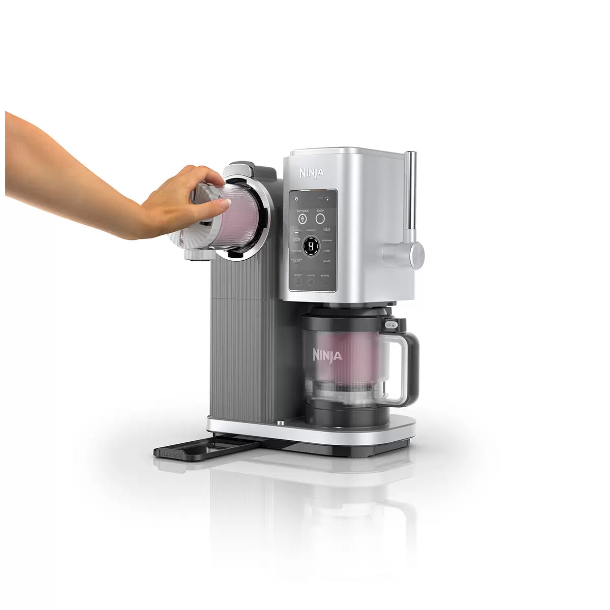 Ninja Ice Cream Machine | Electric Ice Cream Gelato Fruit Soft Serve Maker | Low Calorie Protein Dessert Machine