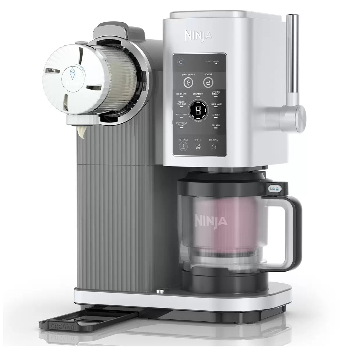 Ninja Ice Cream Machine | Electric Ice Cream Gelato Fruit Soft Serve Maker | Low Calorie Protein Dessert Machine