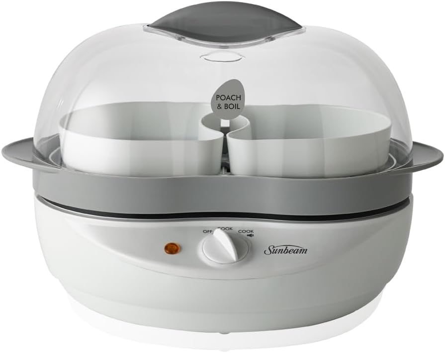 Electric Egg Poacher Non Stick Soft Hard Boiler Steamer Cups Steam Cooker Maker