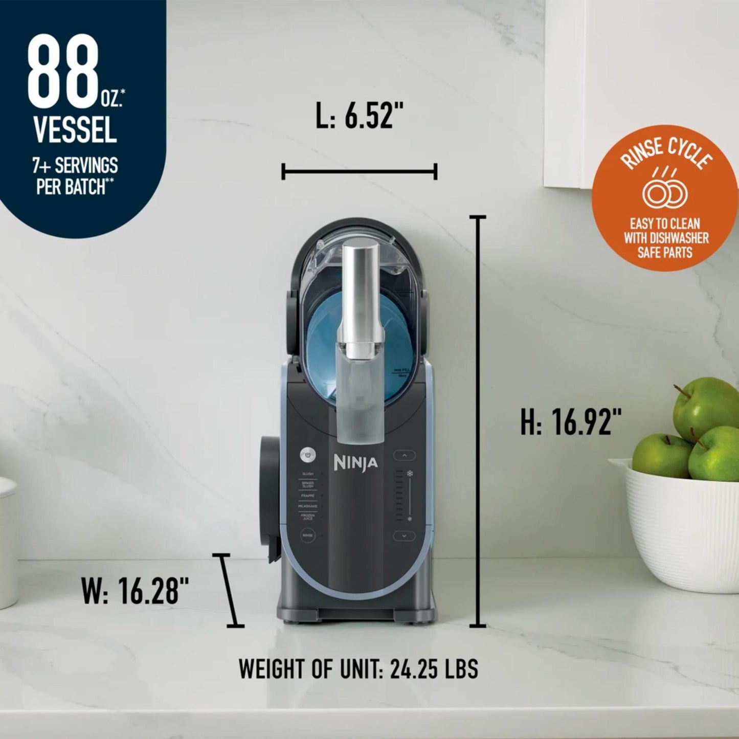 Ninja Slushi Maker | Professional Frozen Beverage Drink Cocktail Mocktail Slushy Machine