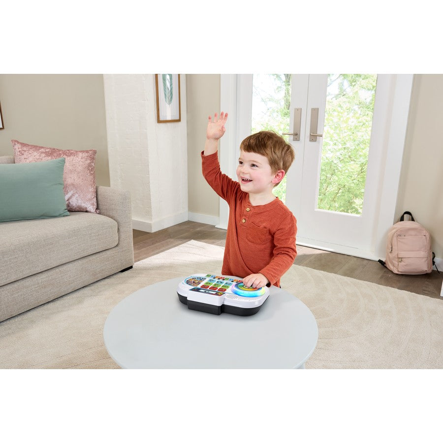 Kids Toddler Musical DJ Mixer | Portabe Battery Toy | Musical Song Turntable | Learning Letters Numbers Colours