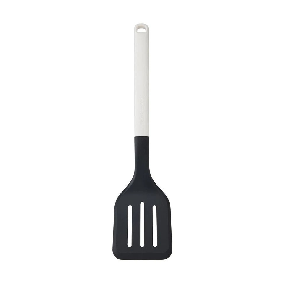 KitchenAid Classic Slotted Nylon Turner/Spatula | Utensil Porcelain White | 2PK Home Chefs