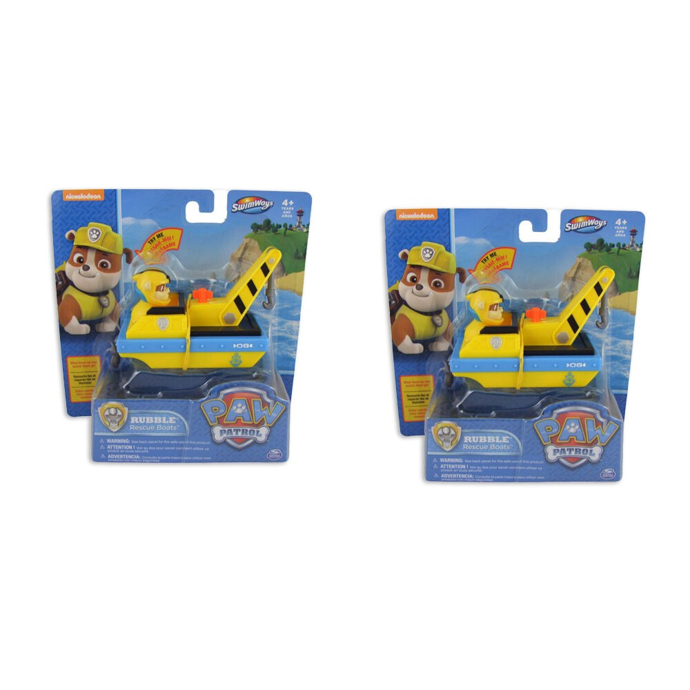 Swimways Paw Patrol Rescue Boat Kids | Bath/Pool Toy 2pk | 4y+ Multi Colour Assorted