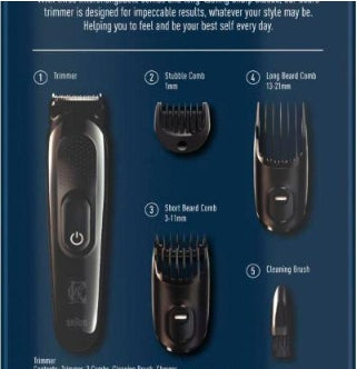 King C Gillette Beard Trimmer | Trimmer with Accessories | Cordless Razor Shaver
