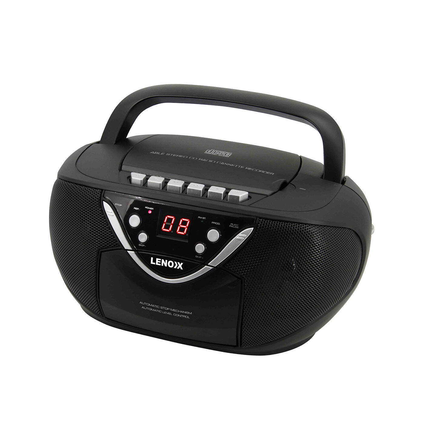 Lenoxx Portable CD/Cassette Player with AM/FM Radio Speaker