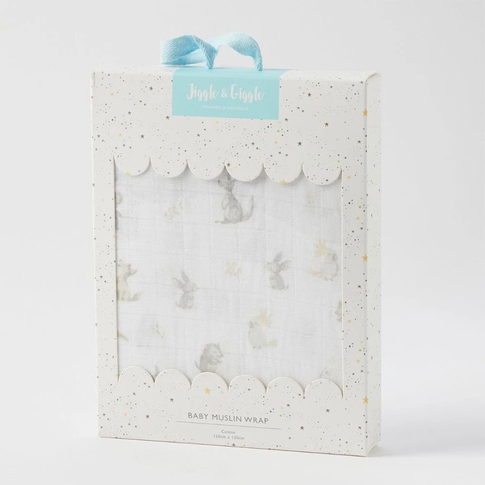 Jiggle & Giggle Toddler Muslin Wrap 100% Cotton Little Aussie Critters
