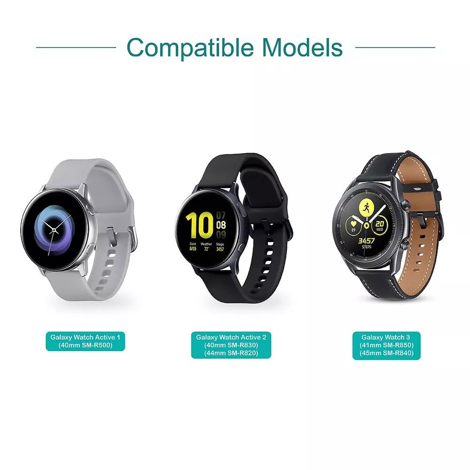USB Charger Dock Cradle Cable for Samsung Galaxy Watch Active 1/2/3/4 | 40/41/44mm Watches | Table Current Transmission | Fast Charging