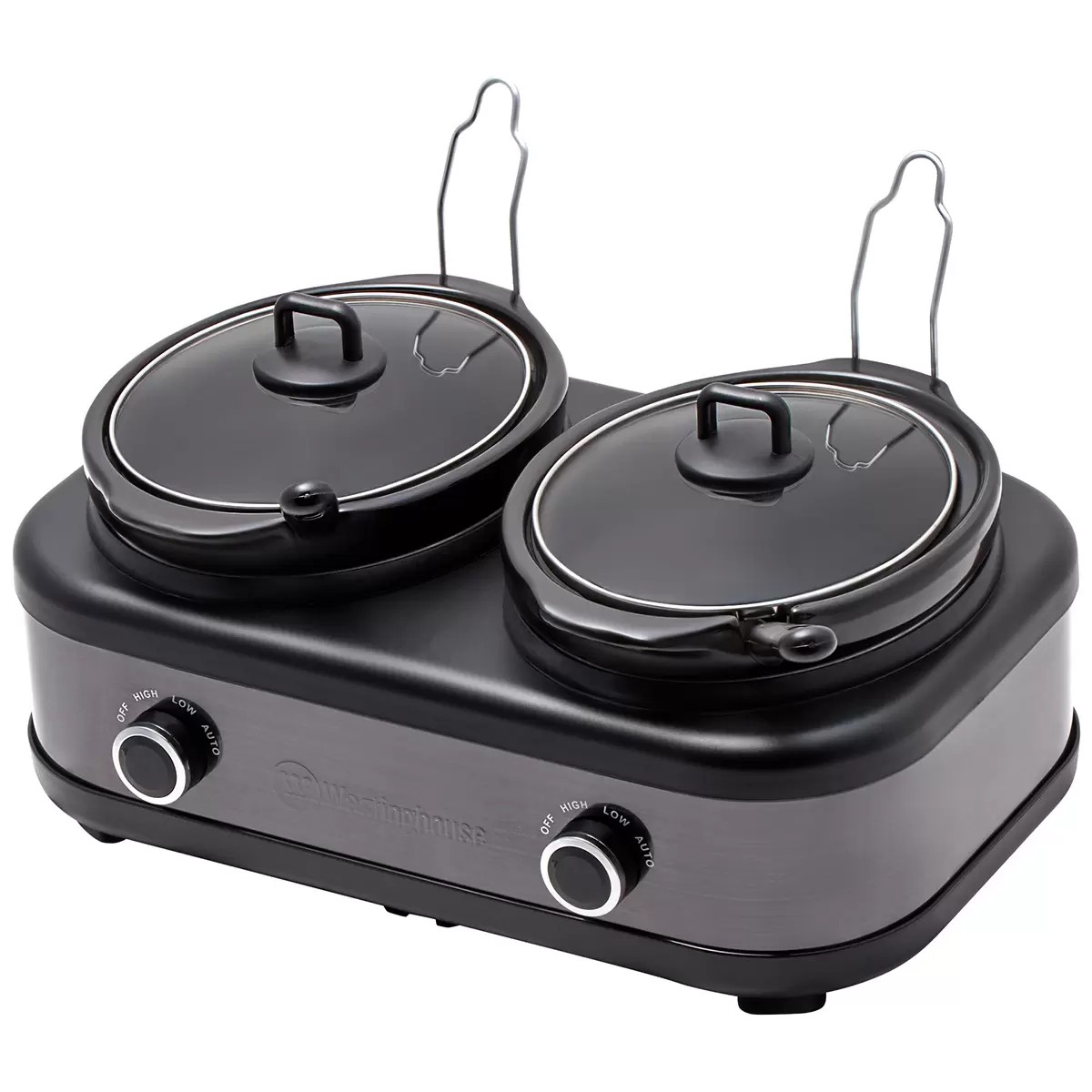 Westinghouse Slow Cooker | Stew Curry Pasta Maker | 2 x 2.5L Slow Cooker Pots