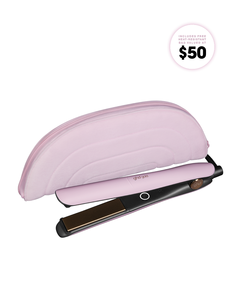 GHD gold professional hair straightener | pink sorbet - limited edition | Styling Protection | Sleek Design | Shine Enhancing Styler