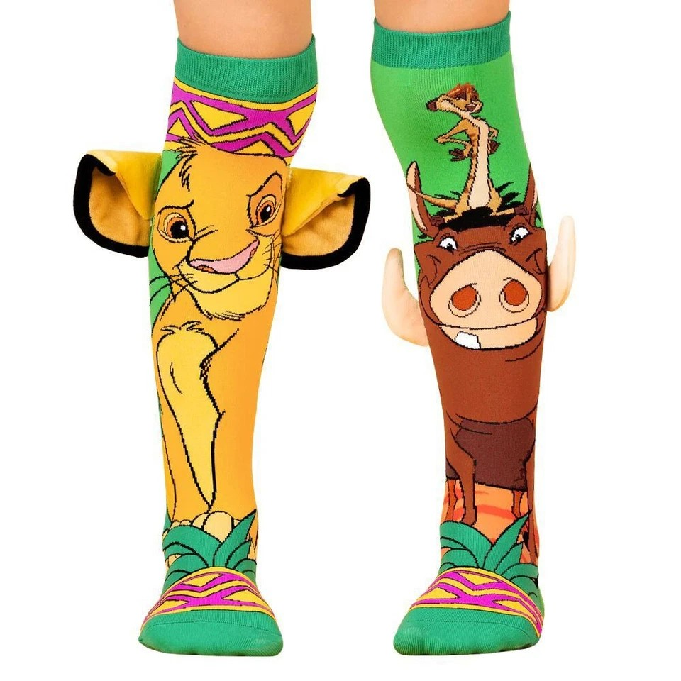 Madmia Lion King Kids/Toddler Trendy Comfort/Playful Socks 6-99y One Size