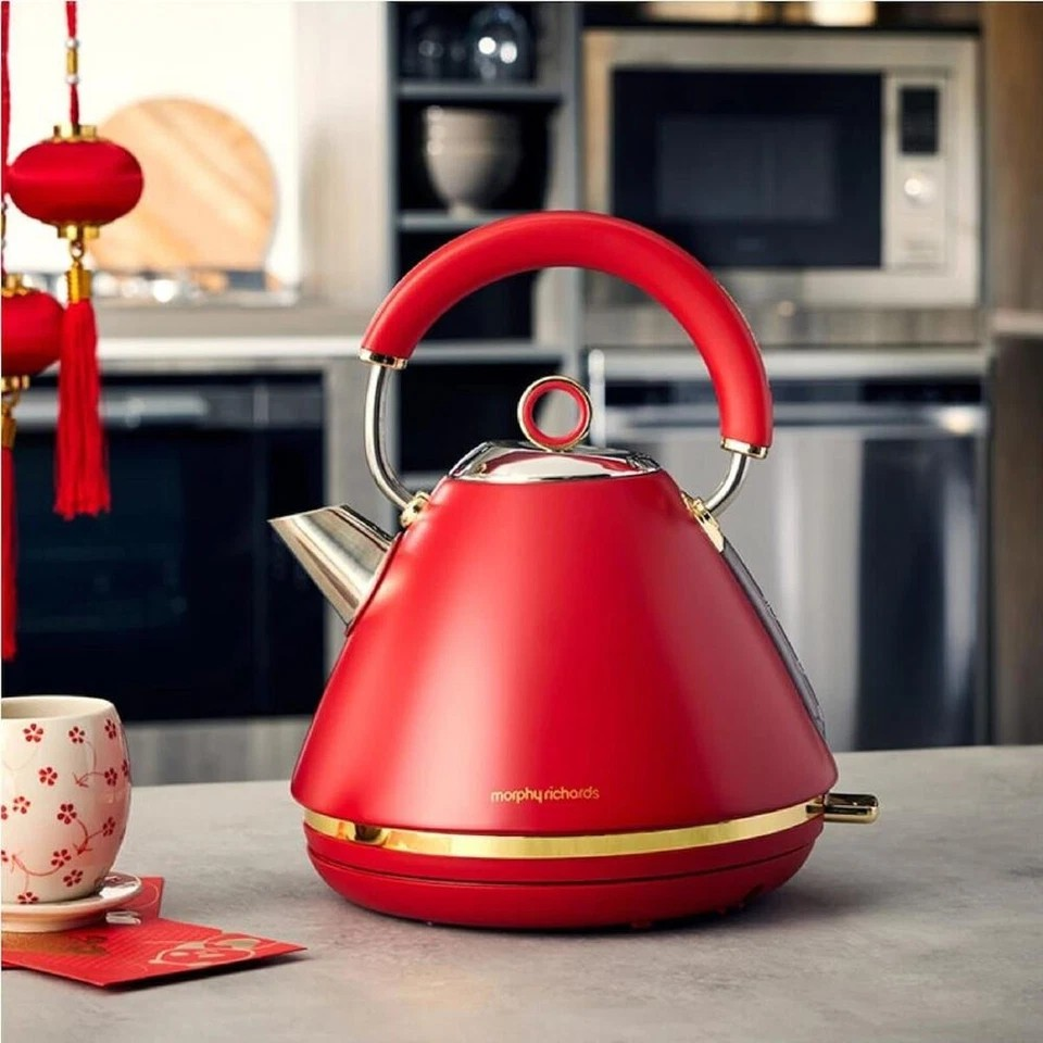 Morphy Richards Ascend Soft Gold 1.5L Electric Kettle 24x27.3cm Dragon Red