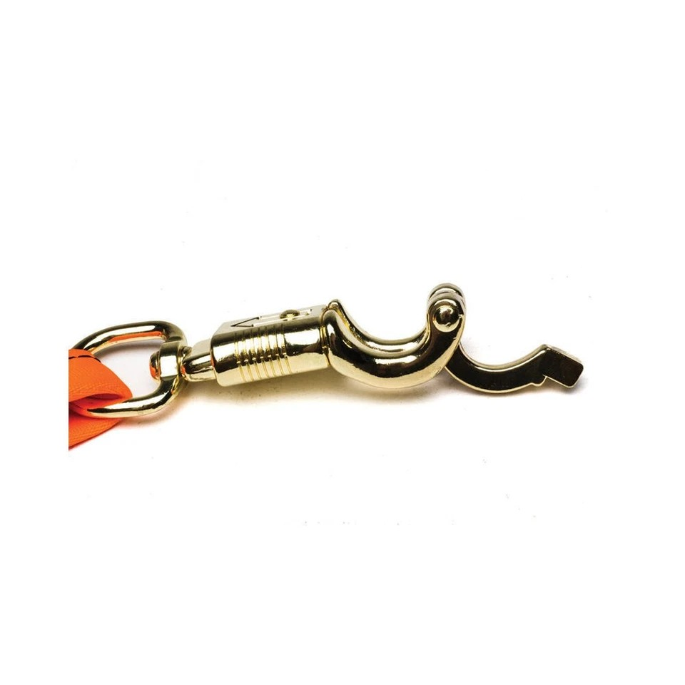 RPR Dog Action Lead | 2 Pk Clip Hook | Quick Release | Heavy Duty | 6.7x17cm Gold