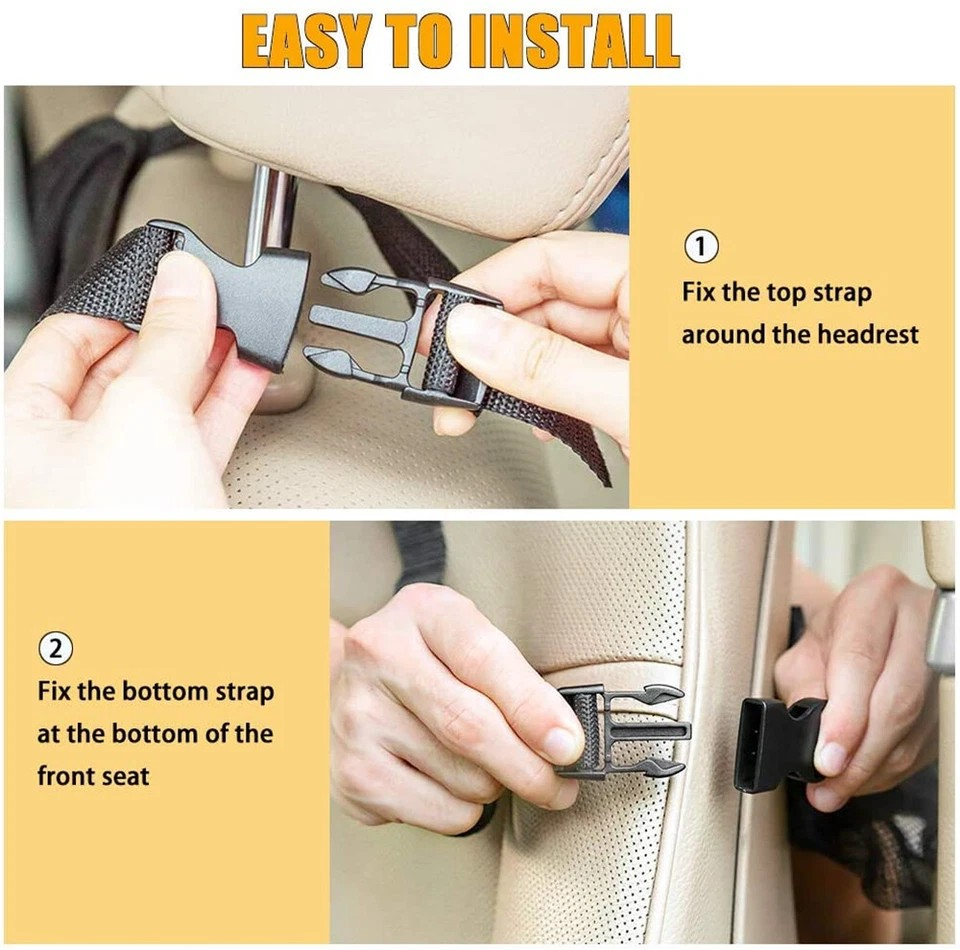 Car Seat Back Multi Pocket Tidy Storage Bag | Organizer Tablet Holder | Travel Pouch