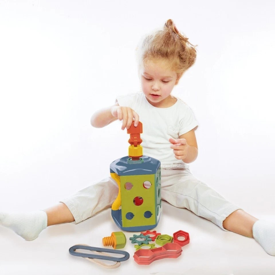 Tolo Toys Bio Plastic 19.5cm | 14pc Tool Box Set Baby/Toddler Activity Toy