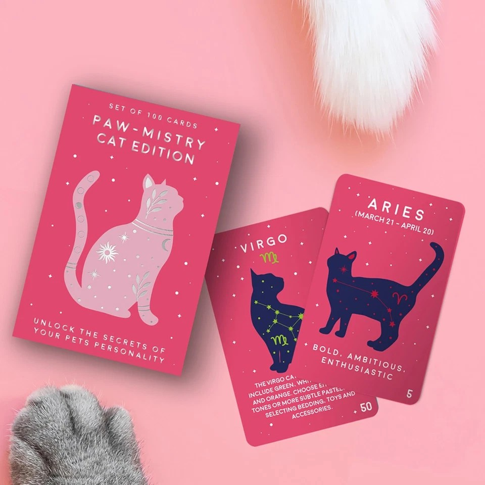 Paw-Mistry Cat Personality Cards | 300pc Gift Republic Set | Fun Pet Gift AU | Cat Lovers Games