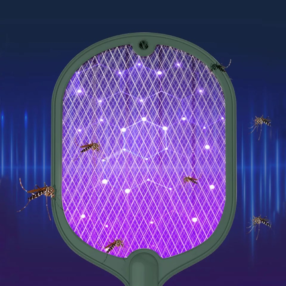 Electric USB Rechargable Racket Fly Swatter | Mosquito Insect Killer | UV Bug Zapper | mosquito killer| flies, mosquitoes, gnat and other flying pest