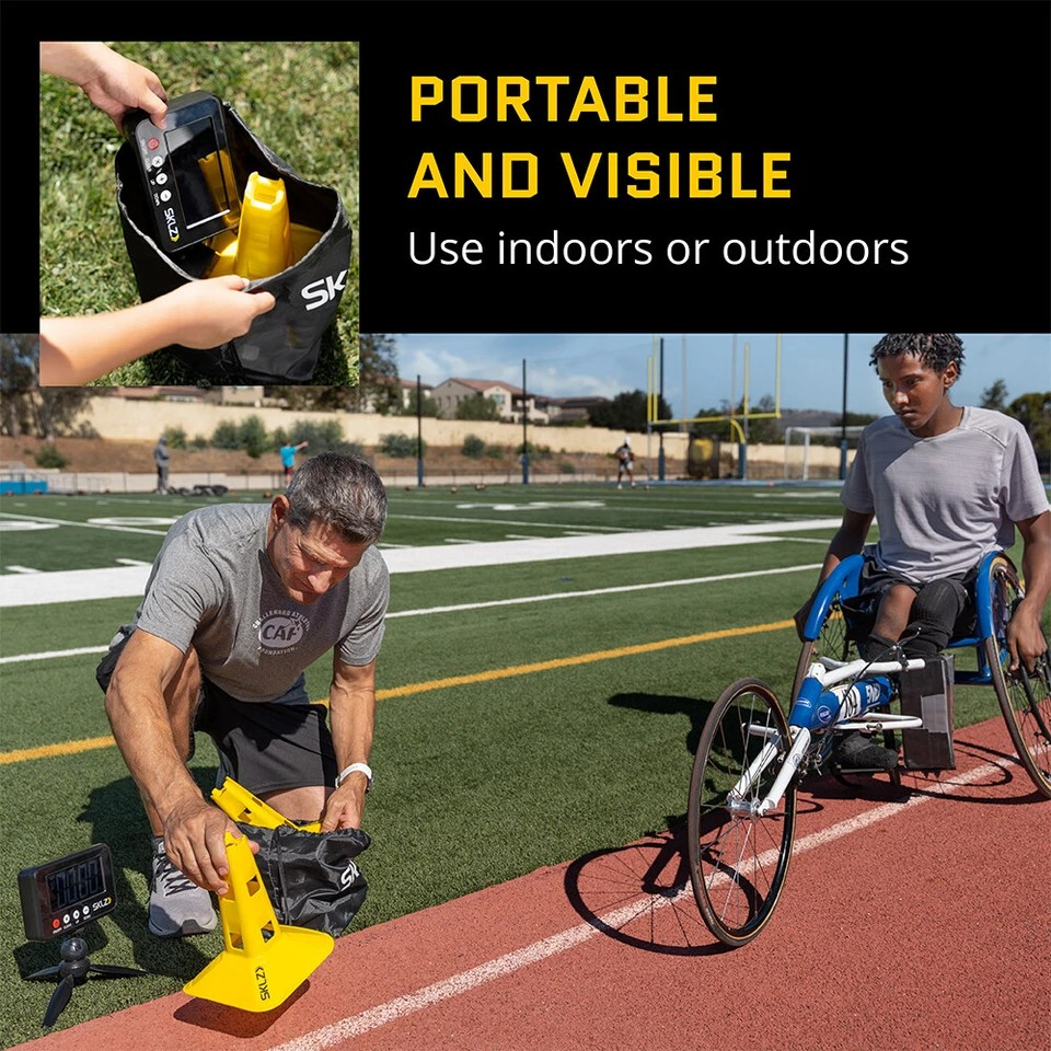 50 Yard Run Speed Gate Tracking | Portable Outdoor Training Running Timer Set