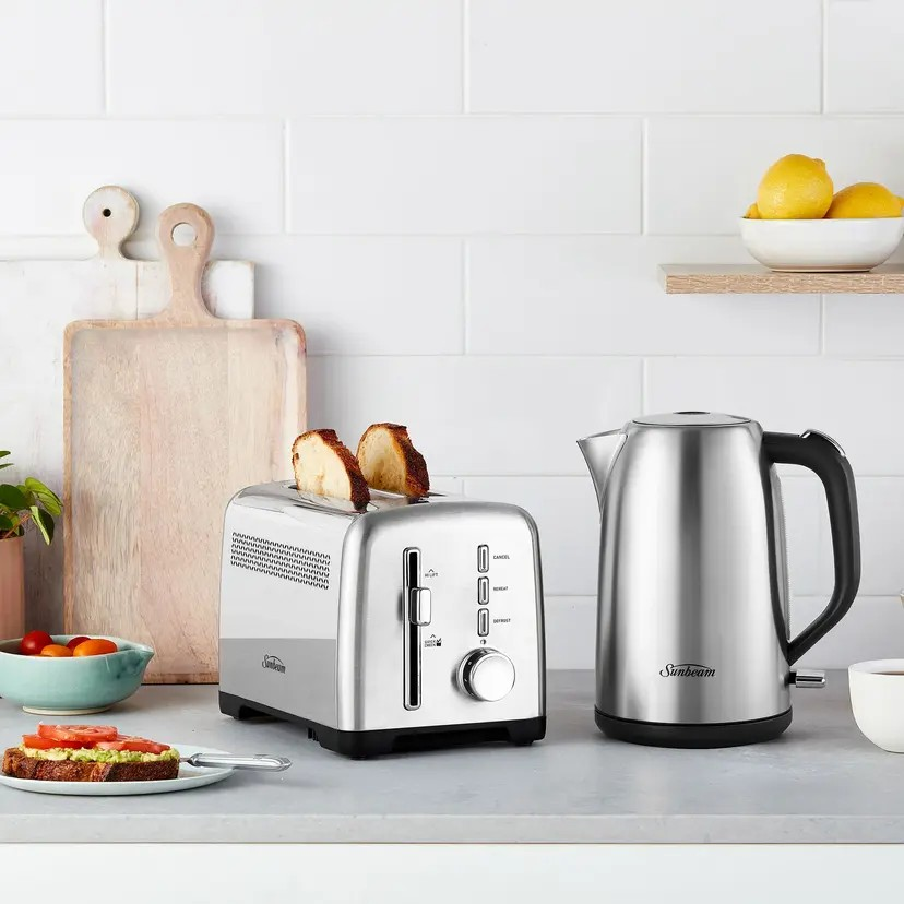Sunbeam 2 Slice Toaster | Stainless Steel | Nine Browning Settings |