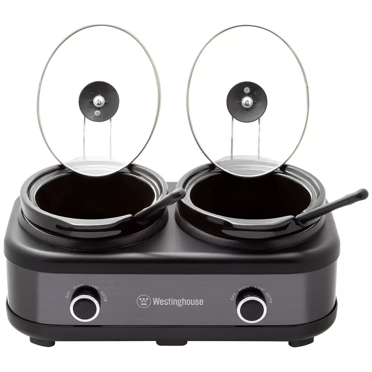 Westinghouse Slow Cooker | Stew Curry Pasta Maker | 2 x 2.5L Slow Cooker Pots