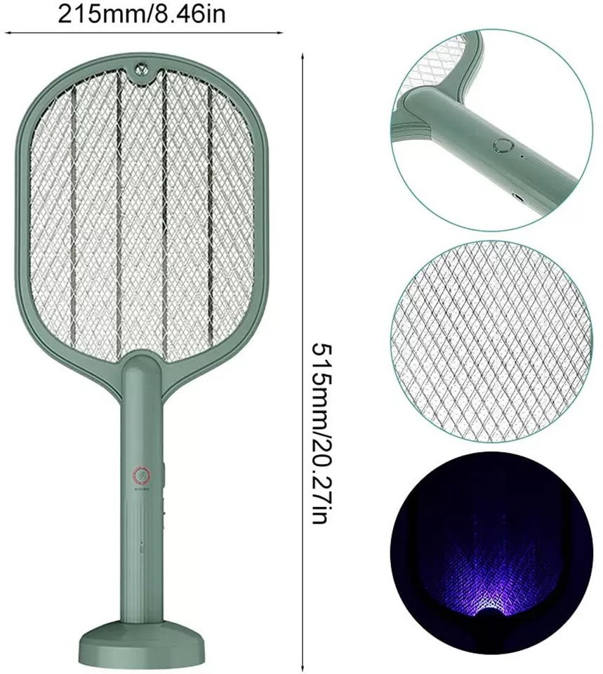 Electric USB Rechargable Racket Fly Swatter | Mosquito Insect Killer | UV Bug Zapper | mosquito killer| flies, mosquitoes, gnat and other flying pest